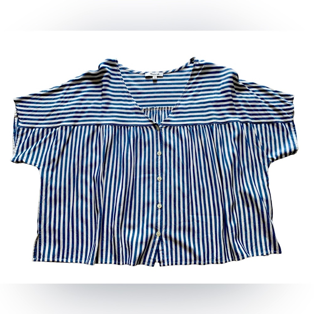 Madewell Button down blouse Tee